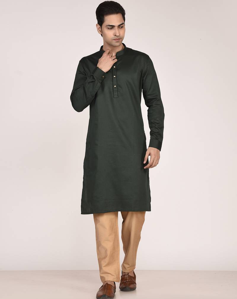 Men’s premium pure cotton straight kurta