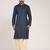 Men's self embossed designer cotton kurta