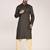 Men's self embossed designer cotton kurta