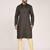 Men's self embossed designer cotton kurta