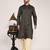 Men's self embossed designer cotton kurta