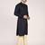 Men's solid mandarin collar cotton kurta