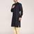 Men's solid mandarin collar cotton kurta
