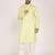 Men's self embossed cotton straight kurta