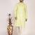 Men's self embossed cotton straight kurta