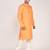 Men's self embossed cotton straight kurta