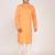 Men's self embossed cotton straight kurta