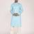 Men's self embossed cotton straight kurta
