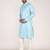 Men's self embossed cotton straight kurta