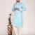 Men's self embossed cotton straight kurta