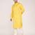 Men's self embossed cotton straight kurta