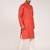 Men's self embossed cotton straight kurta