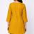 Mustard embroidered cotton short kurti 