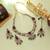 Red color kundan necklace set