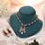 Red color kundan necklace set