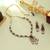 Red color kundan necklace set