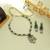 Green color kundan necklace set