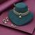 Green color choker kundan necklace set