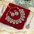Red color kundan necklace set