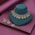 Green color kundan necklace set