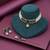 Green color choker kundan necklace set