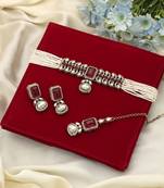 Rani color choker kundan necklace set