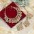 White color meena work kundan necklace set