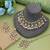 White color meena work kundan necklace set