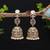 Light pink color american diamond earrings