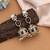 Black color american diamond earrings