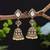 White color american diamond earrings