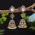 Light pink color american diamond earrings