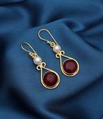 Maroon color amrapali earrings