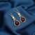 Maroon color amrapali earrings