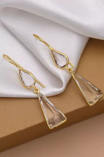 White color amrapali earrings