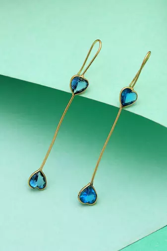Turquoise blue color amrapali earrings