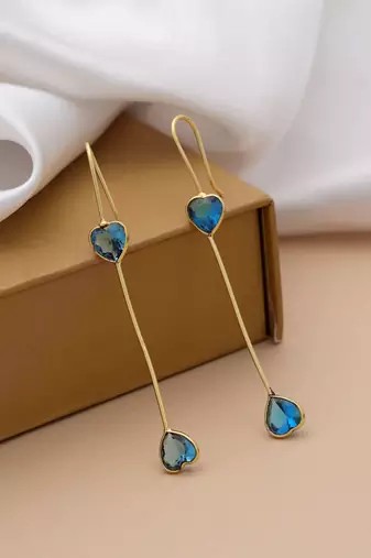 Turquoise blue color amrapali earrings
