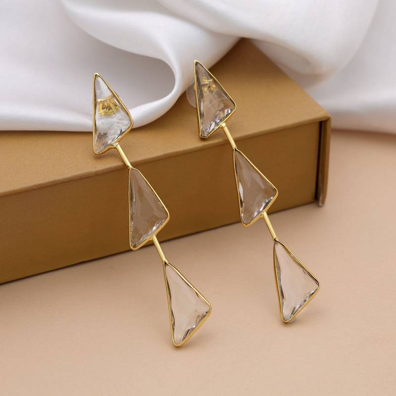 White color amrapali earrings