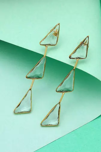 White color amrapali earrings