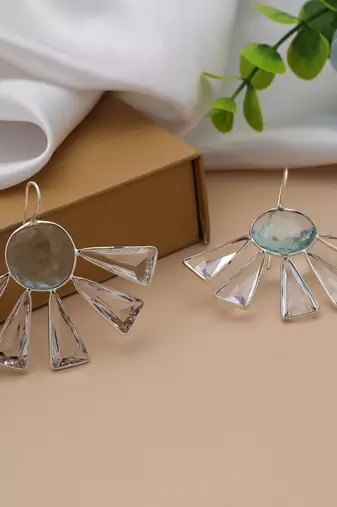 White color amrapali earrings