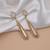 Light pink color matte gold earrings
