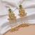 Green color long kasmiri earrings