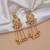 Gold color long kasmiri earrings