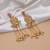 Rani color long kasmiri earrings