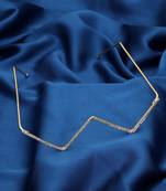 Gold color no lens fashion glasses