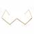 Gold color no lens fashion glasses