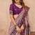 Light pink soft silk blend banarasi jacuard work designer party wear saree with unstitched blouse piece