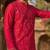 Mens pink silk blend solid embroidered kurta