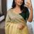 Yellow Color  handwork georgette Saree