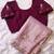 Pink Color  handwork georgette Saree